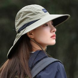 Summer Women Bucket Hat with Shawl Breathable Mesh Large Brim Sun Hat Outdoor Travel Camping Hiking Fishing Panama Cap Neck Flap