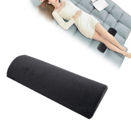 Back Massager Half Moon Bolster Semi-Roll Pillow Ankle and Knee Support Elevation Back Lumbar Neck Relief Pain Quality Memory Foam Filling 230630