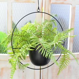 Curtains Metal Hanging Flower Pot Nordic Chain Hanging Planter Basket Flower Vase for Home Garden Balcony Decoration