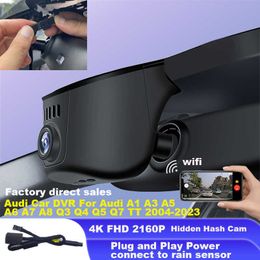 DVRs Realsun 1080P Car DVR Wifi Dash Camera Video Recorder Dual Lens Easy Installation For Audi A1 A3 A4 A5 A6 A7 A8 Q2 Q3 Q5 Q7HKD230701