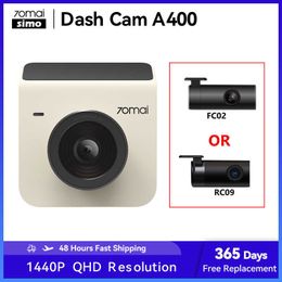 Car dvr Dash A400 DVR 70mai 1440P Resolution 145° FOV Recorder APP Control Support Rear Cam 24H Parking MonitoringHKD230701