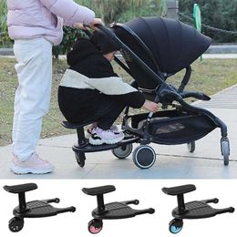 Stroller Step Detachable Universal Baby-Carriage Foldable Pedal Baby Buggy Board 360 Degree Wheel Folding Pedal for Gift L230625