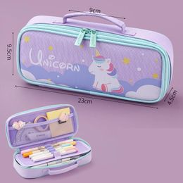 Bags Unicorn Large Capacity Pencil Case Fabric Cute Girl Ins Waterproof Pencils Box Stationery Back To School By Kevin sasa Crafts