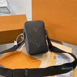 Moda uomo borsa a tracolla borse a tracolla cartelle borse a tracolla lettere grigie borsa del progettista cellulare