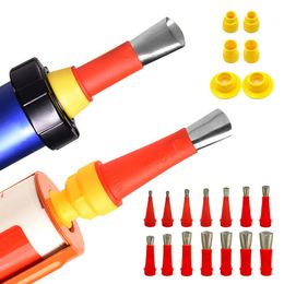 Caulking Gun 22Pcs Caulking Caulk Nozzle Applicator Finisher Glue Silicone Sealant Finishing Tool Kitchen Bathroom Sink Joint Stainless Steel 230630