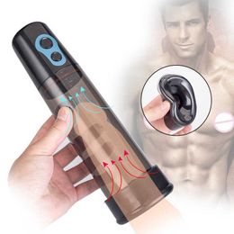 Sex toy massager Male plug-in vacuum booster multi-purpose male penis trainer hydrotherapy stretching aircraft cup adult products