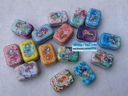 Bags 32 Pc/Lot Mermaid Series Mini Cover Iron Tin Metal Pencil Case / Can/Pill Cute Small Kit/Candy Storage Gift Box
