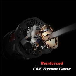 Toys Jitai Baitcasting Fishing Reel Stainless Steel 12bbs 92mm Extended Handle Knob 8kg Carbon Fiber Drag Carretilha Coil Wheels