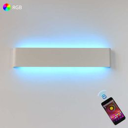 Lamps LED Light RGB Dimmable APP Remote Control Bluetooth-compatible Wall Lamp For Decorative Atmosphere Input AC220V/110VHKD230701