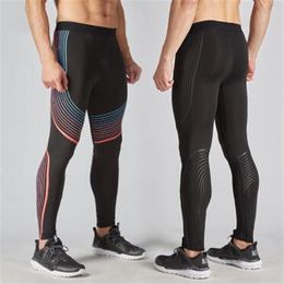 Men Pants 2019 New Compression Pants Brand Clothing Base Layer Tights Exercise Fitness Long Leggings Trousers Leisure Pants Man242R