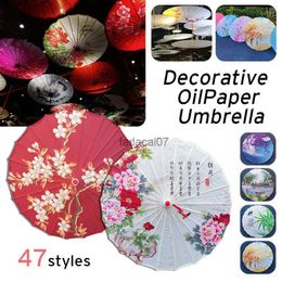 Chinesischer Stil Ölpapier-Regenschirm, alter Stil, Malerei, Tinte, Regenschirm, abgehängte Decke, Dekor, Sonnenschirm, Fotografie-Requisiten, L230620