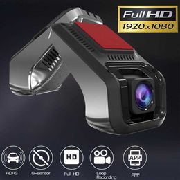 Car dvr 1080P Full HD DVR Night Vision 170 Degree Wide Angle Camera WiFi Dash Cam G Sensor Android USB Video RecorderHKD230701