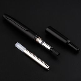 Pens MAJOHN A1 Press Fountain Pen Retractable Extra Fine Nib 0.4mm Metal WIth Clip/No Clip Ink Pen Office School Writing Gift Pen