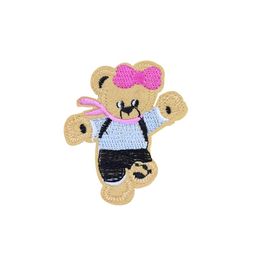 10PCS Cute Cartoon Bear Patches for Clothing Bags Iron on Transfer Applique Patch for Jeans Sew on Embroidery Patch DIY241A