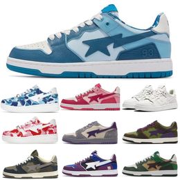 Designer Women Men Casual Shoes Patent Leather Camo Combo Pink ABC Camos Sneakers Sports Trainers With Box