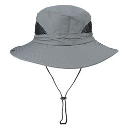 Outdoor Collapsible Bucket Hats Fisherman'S Hat Adjustable Summer Casual Splice Hiking Sun Protection Basin Cap Sun Hats