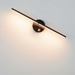 Nordic LED Indoor Lamps 8W White/Black Lights For Home Bedroom Bedside Mirror Front Adjustable Wall Sconce AC110V/220VHKD230701