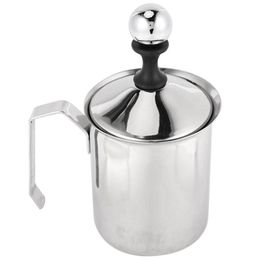 Tools Manual Milk French Press Coffee Maker Stainless Steel Hand Pump Milk Foamer Handheld Milk Jug