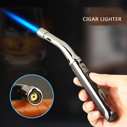 Jet Butane Lighter Adjustable Flame Refillable Gas Lighters Kitchen Stove Cooking Torch BBQ Ignition Spray Gun Windproof C5BD