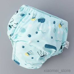 Cloth Diapers Cotton 6 Layer reusable Baby Training Pants Infant Shorts Underwear Cloth Baby Diaper Nappies Panties Nappy ChangingHKD230701