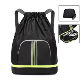 Outdoor Bags For Women Clothes Training Travel Shoulder Sports Shoe Folding Football Nylon Yoga Fitness Gym Drawstring Mens Backpack 230630