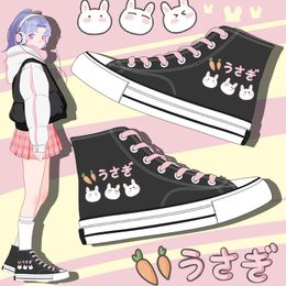 shoes Amy and Michael 2021spring Lovely Young Students Canvas Shoes Cartoon Anime Girls Vulcanized Shoes Women Casual Lace Up Sneakers