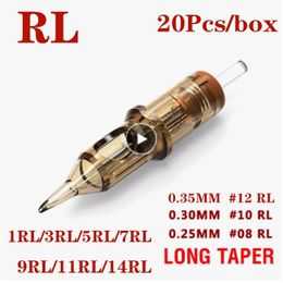 Tattoo Needles tattoo cartridge needles 0.25mm Round Liner L-taper revolution high quality tattoo needles 0801rl 0803rl 0805rl 0807rl 230630