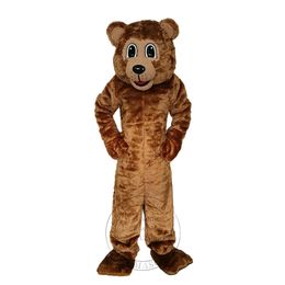 High Quality Brown Power Bear Mascot Costume Birthday Party Outfit Advertising Anime costumes