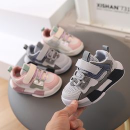 Athletic Outdoor Spring And Autumn Children'S Sneakers Korean Fashion Boys Girls Breathable Mesh Shoes Soft Soled 230630