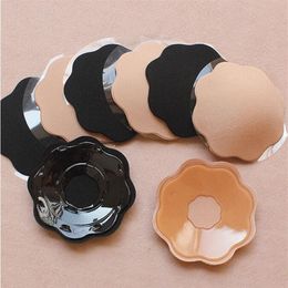 High Quality Sexy Reusable Invisible Skin Self Adhesive Cloth Cover Silicone Nipple Cover Bra Pad 10pairs lot281a