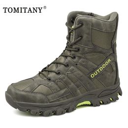 Boots Men Desert Tactical Military Boots Mens Working Safty Shoes Army Outdoor Combat Boots Militares Tacticos Zapatos Men Shoes Boots