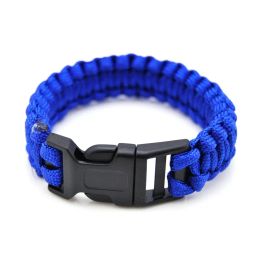 Outdoor Survival Paracord Chain Bracelets For Men Women Camping Hiking Emergency Rope Link Bracelet Bangle Buckle Wristband