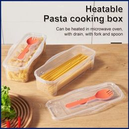 Other Kitchen Dining Bar Kitchen Accessories Microwave Pasta Cooker Cooking Box Spaghetti Cooking Tool Noodle Cooking Box Pasta Strainer Philtre Server VC 230630