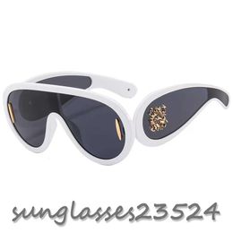 Luxury designer sunglasses fashion brand large frame sunglasses for Women Men Unisex Travelling Sunglass pilot sport lunette de soleil white