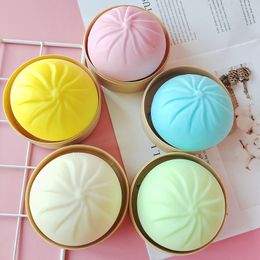 Decompression Toy Mini Simulation Steamed Buns Squeeze Toys Slow Rising Stress Relief Antistress Funny Ball Dumpling Bun Model 230630