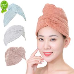 New 1PC Microfiber Hair Fast Drying Dryer Towel Bath Wrap Hat Quick Cap Turban Dry Quick Drying Lady Household Bath Tools