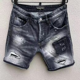 DSQ PHANTOM TURTLE Jeans Men Jean Mens Luxury Designer Skinny Ripped Cool Guy Causal Hole Denim Fashion Brand Fit Jeans Man Washed238i