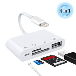 USB Adapter 5 In 1 TypeC Android IOS Flash Drive SD/TF Card Reader Adapter for Iphone Ipad Macbook Laptop Xiaomi Samsung