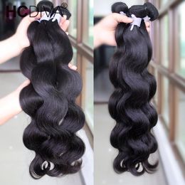 Synthetic Wigs Body Wave Bundles Brazilian Hair Weave 134 PCS Human Natural Black Double Draw 840"Remy 230630