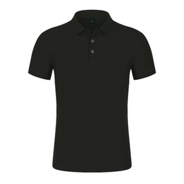 Men's Polos Man Polo Shirt Mens Black Casual Business Summer Tshirt Men Short Sleeve High Quantity Button Lapel Shirts Clothing 230630