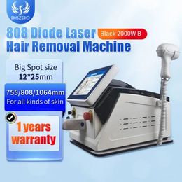 Top-rated Laser Hair Removal Device 755nm 808nm 1064nm 3 Wavelength 808nm Diode Laser 808nm laser Hair Removal Machine for salon