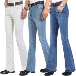 High Quality New Spring Summer New Men's Smart Casual Boot cut Jeans Business Flare Pants Plus Size Trousers 202538
