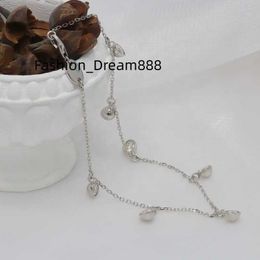 Custom Moissanite Anklet 5mm VVS Round Moissanite Diamond Silver925 Women Anklet Chain Foot Jewelry