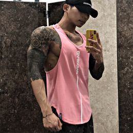 Men's Tank Tops Men top Gym Workout Fitness Bodybuilding sleeveless shirt Male Cotton clothing Sports Singlet vest men Undershirt 230630