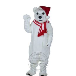 Adult size Bear With Hat Mascot Costume Carnival performance apparel Custom fancy costume