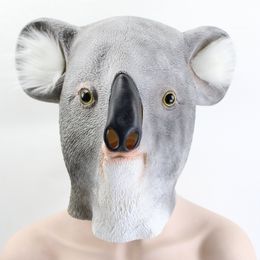 Party Masks Funny Parrot Dog Rhinoceros Hippo Cock Koala Animal Mask Latex Party Panda Unicorn Animal Mask Kid Party Halloween Mask 230630