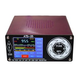 Radio Ats25 Si4732 Allband Radio Receiver Fm Lw Mw Sw Ssb + 2.4" Touch Lcd +whip Antenna +battery + Usb Cable + Speaker +touch Key