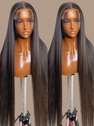 Lace Wigs 360 13x6 Straight Frontal Human Hair Brazilian Bone 30 40 inch 4x4 Transparent Closure Wig For Women 230630