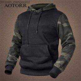 Men's Hoodies Sweatshirts Fleece Men's Hoodies Autumn Winter Casual Hoodies Men Outwear Camouflage Pullover Sweatshirts Male Hooded Collar Loose 4XL 220816 Z230701