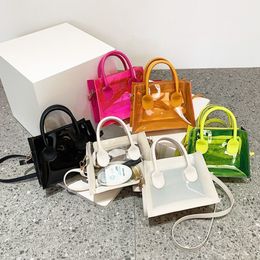 Evening Bags Fashion PVC Jelly Bag Women Transparent Handbag Summer Beach Clear Shoulder Bags Crossbody Bags 230630